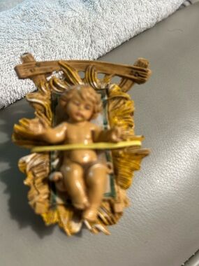 Fontanini Hand-Painted Baby Jesus Figurine Crèche Piece Warm Tones 5 in scale